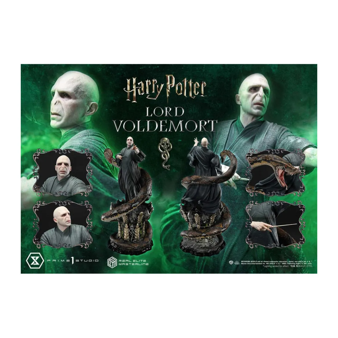 Prime 1 Studio - Harry Potter statuette Real Elite Masterline Series 1/4 Lord Voldemort Bonus Version