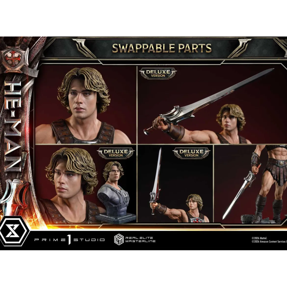 Prime 1 Studio - He-Man Deluxe Bonus Version - Masters of the Universe (2026) Real Elite Masterline 1/3