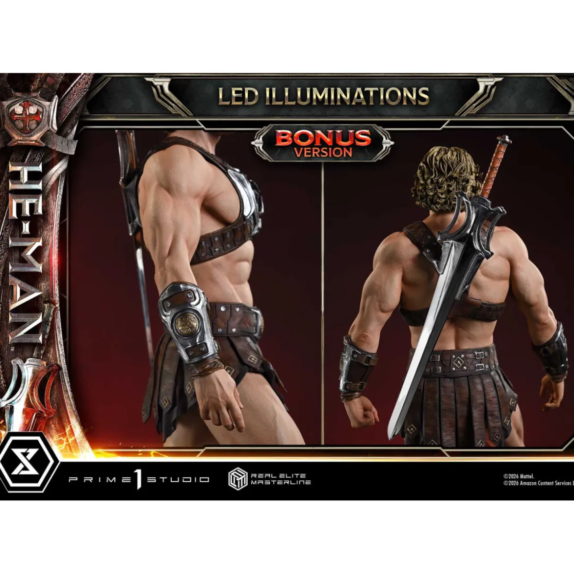 Prime 1 Studio - He-Man Deluxe Bonus Version - Masters of the Universe (2026) Real Elite Masterline 1/3