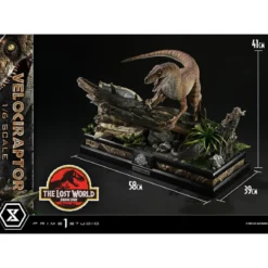 Prime 1 Studio - Jurassic Park II - statue Legacy Museum Collection 1/6 Velociraptor Bonus Version 41 cm