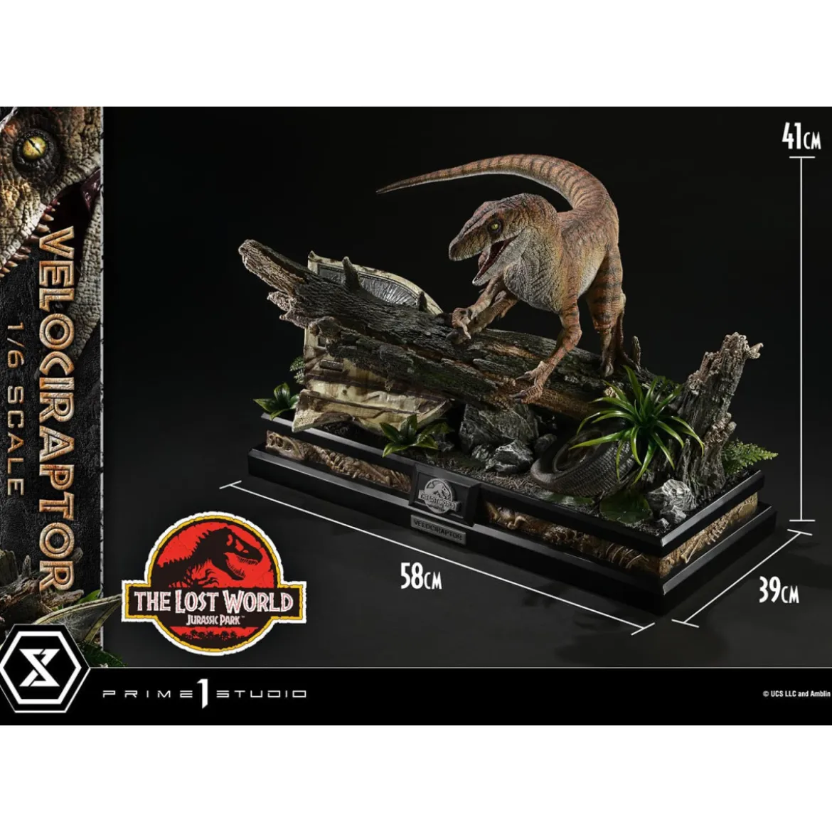 Prime 1 Studio - Jurassic Park II - statue Legacy Museum Collection 1/6 Velociraptor Bonus Version 41 cm