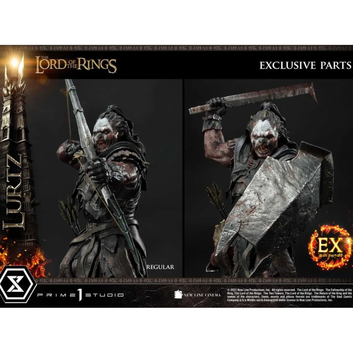 Prime 1 Studio - Lurtz Ex version 1/4 - LOTR - Le Seigneur des Anneaux