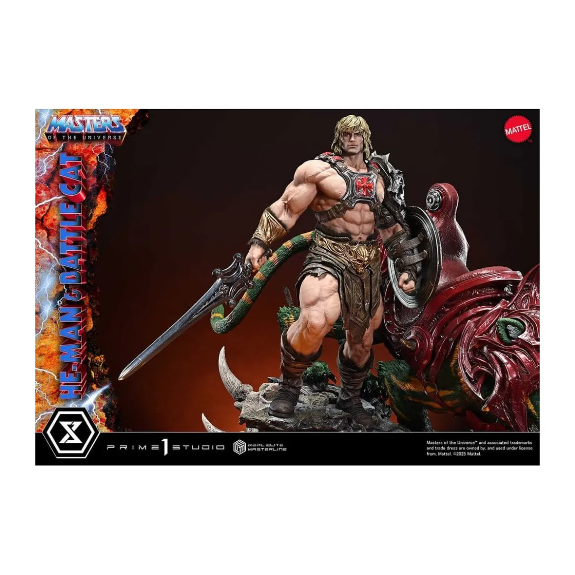 Prime 1 Studio - Masters of the Universe - He-Man & Battle Cat - Real Elite Masterline Series 1/4