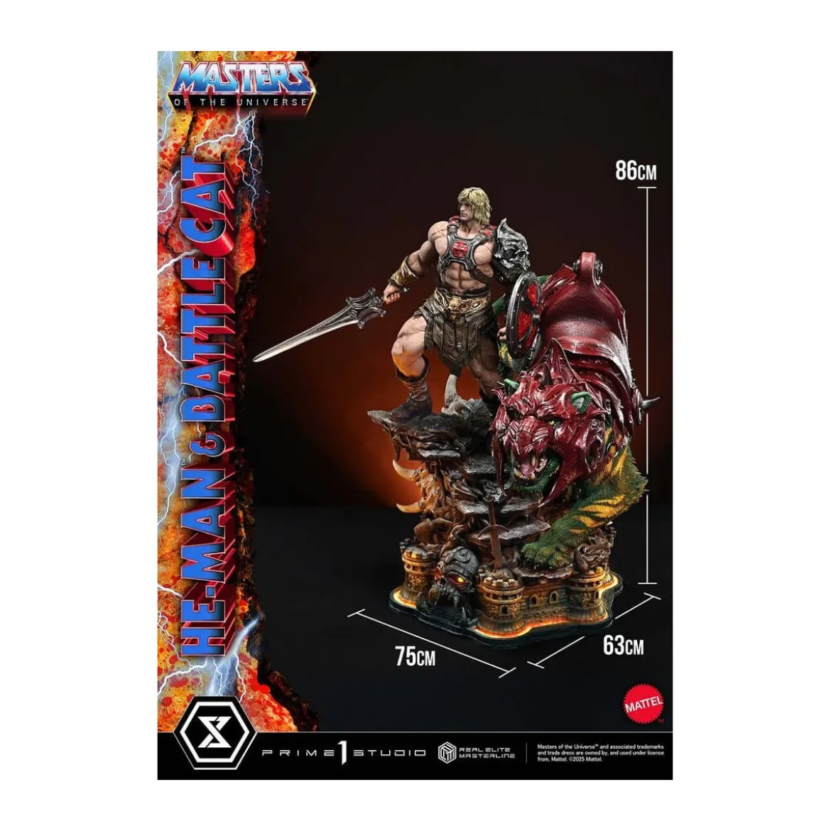 Prime 1 Studio - Masters of the Universe - He-Man & Battle Cat - Real Elite Masterline Series 1/4