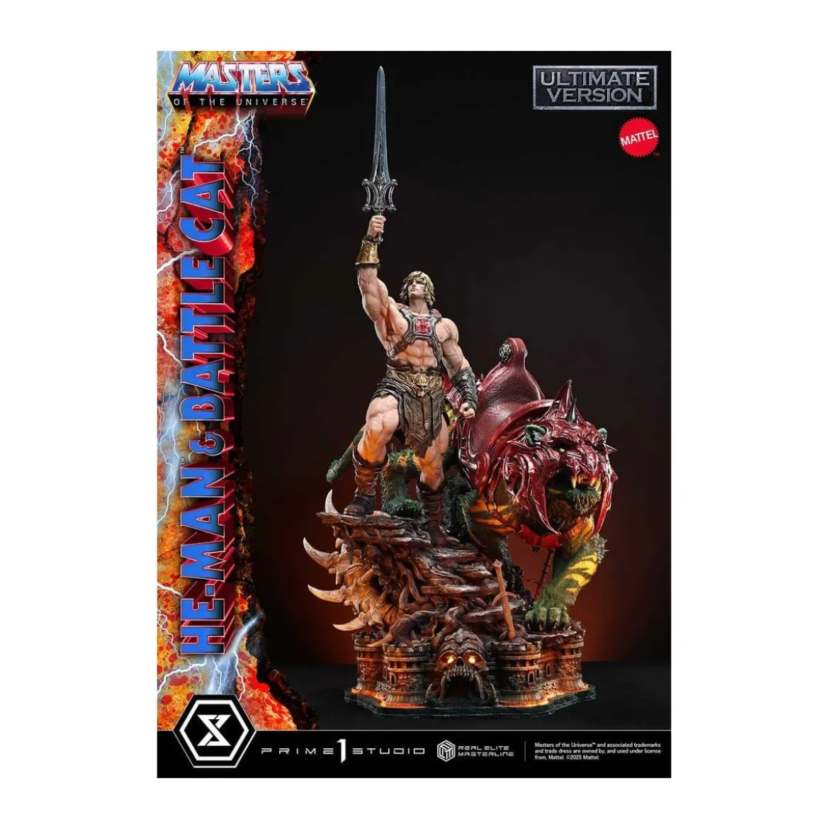 Prime 1 Studio - Masters of the Universe - He-Man & Battle Cat Ultimate Bonus Version - Real Elite Masterline Series 1/4