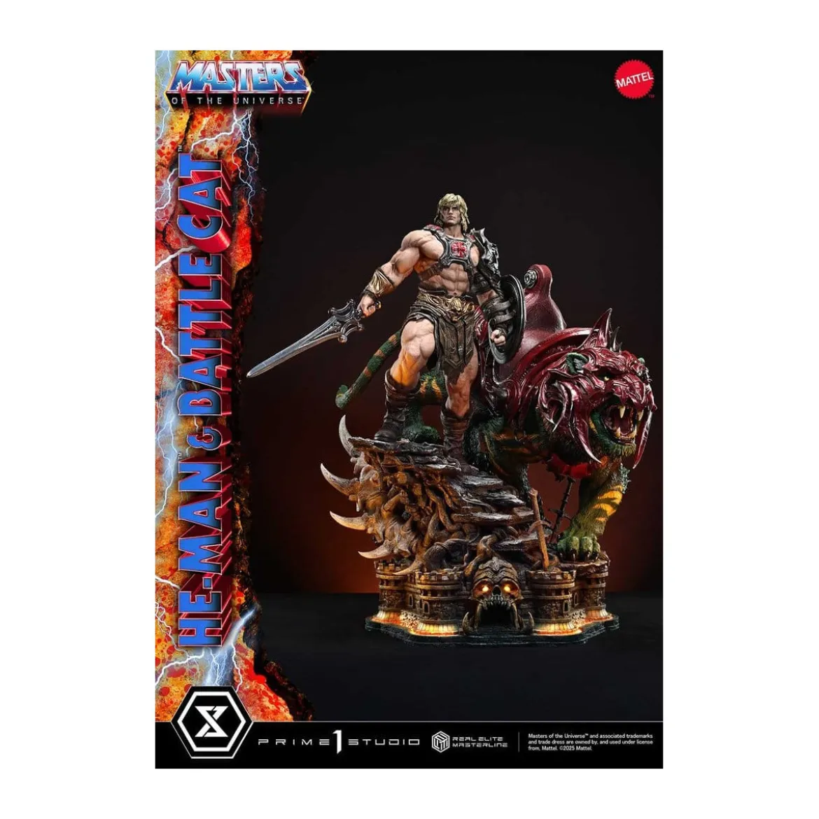 Prime 1 Studio - Masters of the Universe - He-Man & Battle Cat Ultimate Bonus Version - Real Elite Masterline Series 1/4