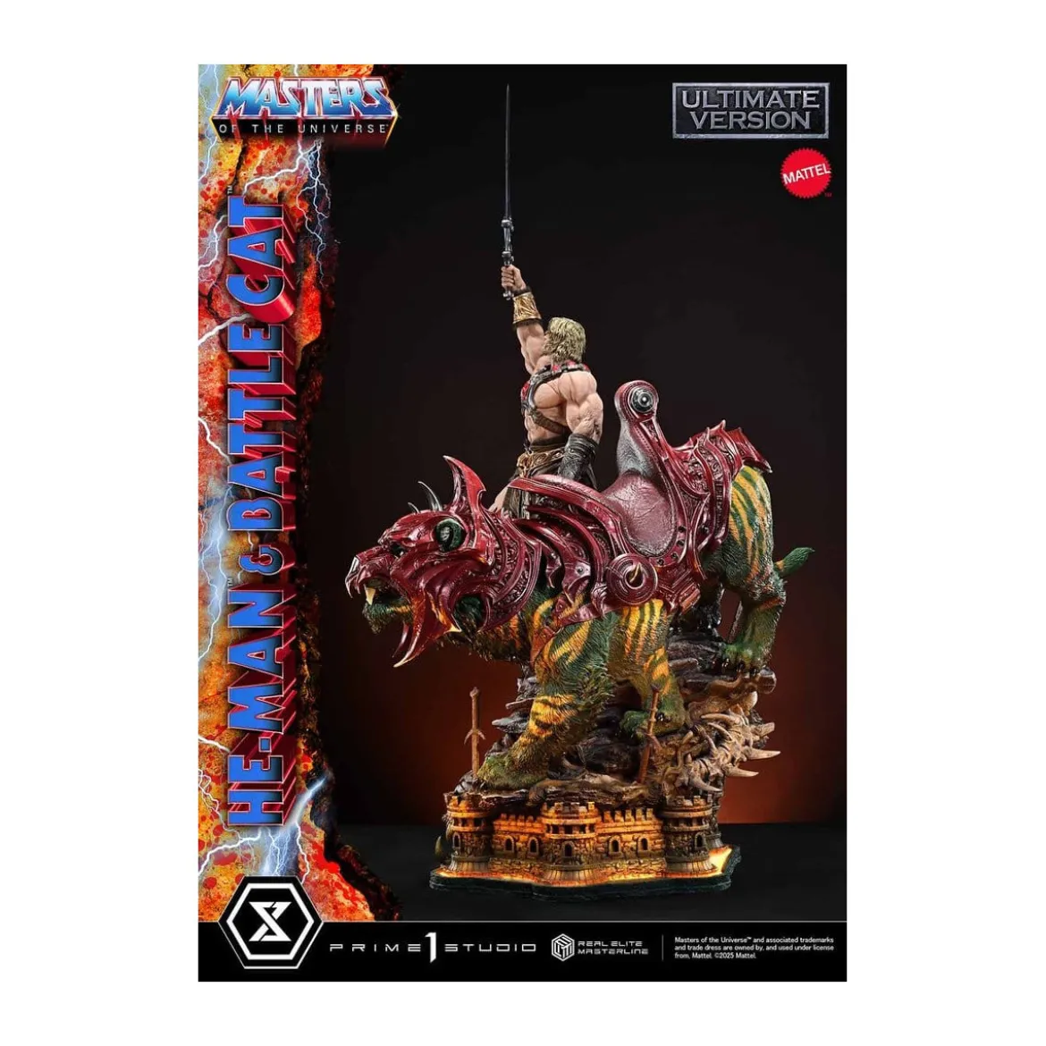 Prime 1 Studio - Masters of the Universe - He-Man & Battle Cat Ultimate Bonus Version - Real Elite Masterline Series 1/4