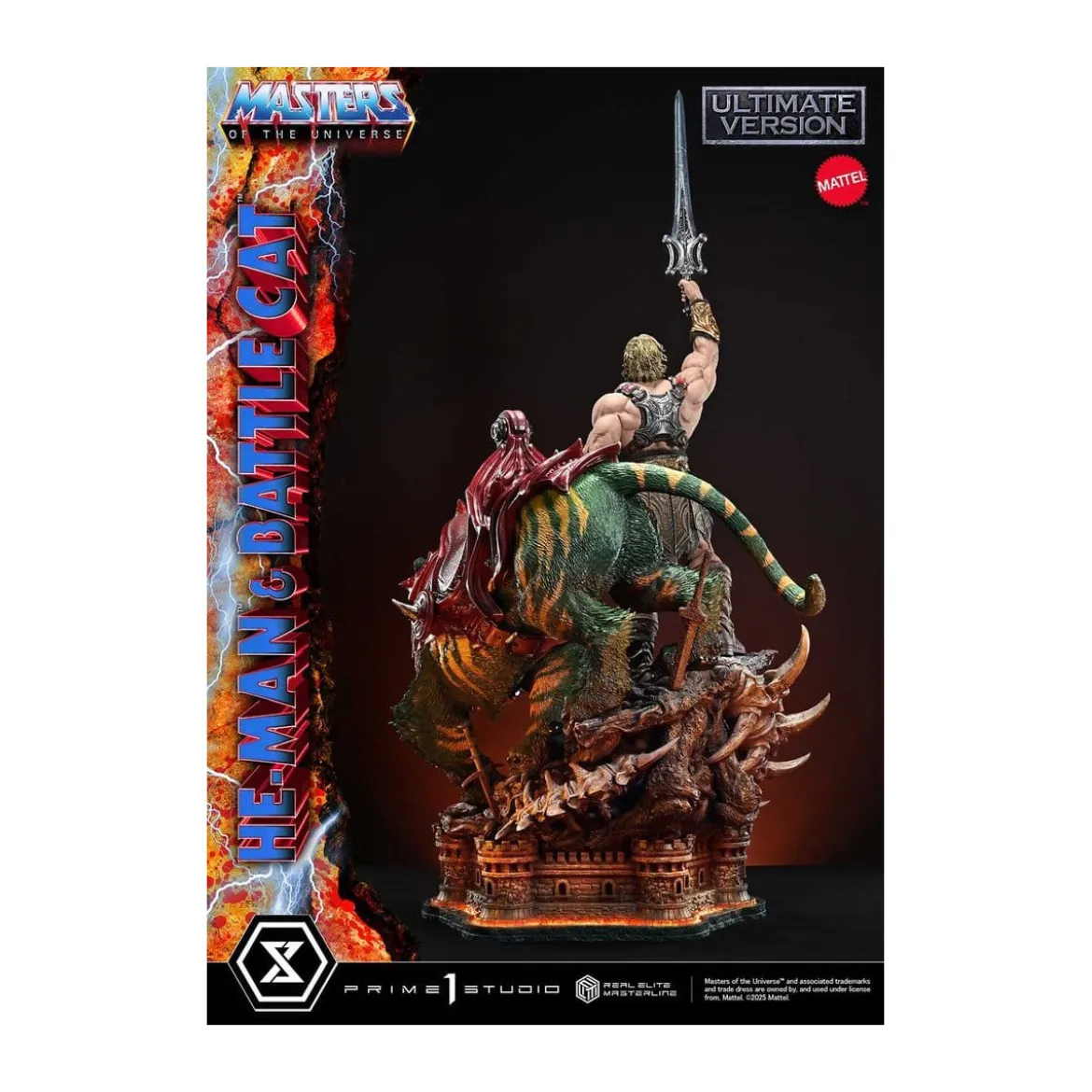 Prime 1 Studio - Masters of the Universe - He-Man & Battle Cat Ultimate Bonus Version - Real Elite Masterline Series 1/4