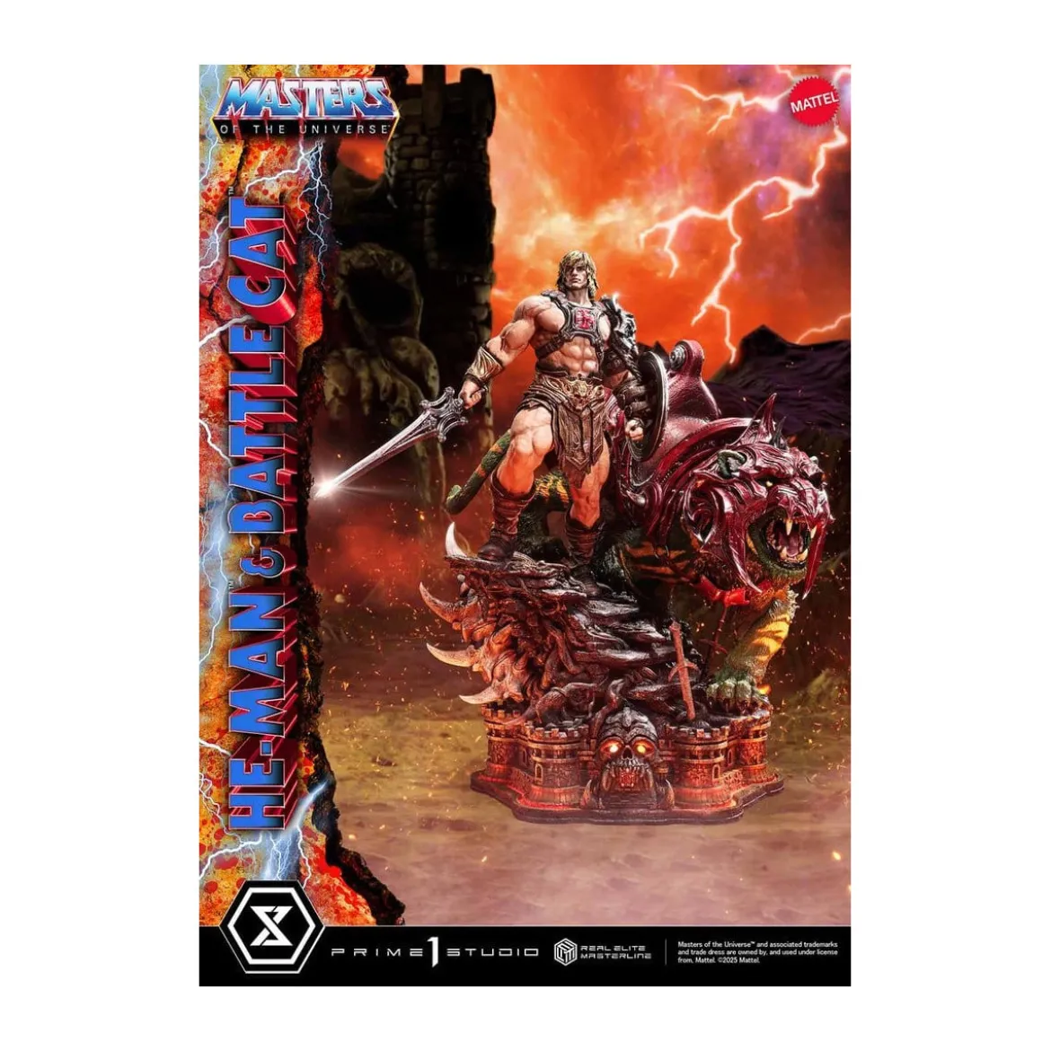 Prime 1 Studio - Masters of the Universe - He-Man & Battle Cat Ultimate Bonus Version - Real Elite Masterline Series 1/4