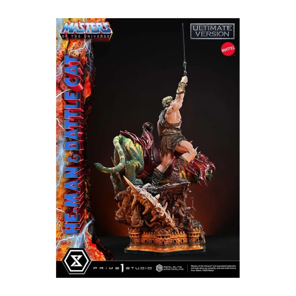 Prime 1 Studio - Masters of the Universe - He-Man & Battle Cat Ultimate Bonus Version - Real Elite Masterline Series 1/4