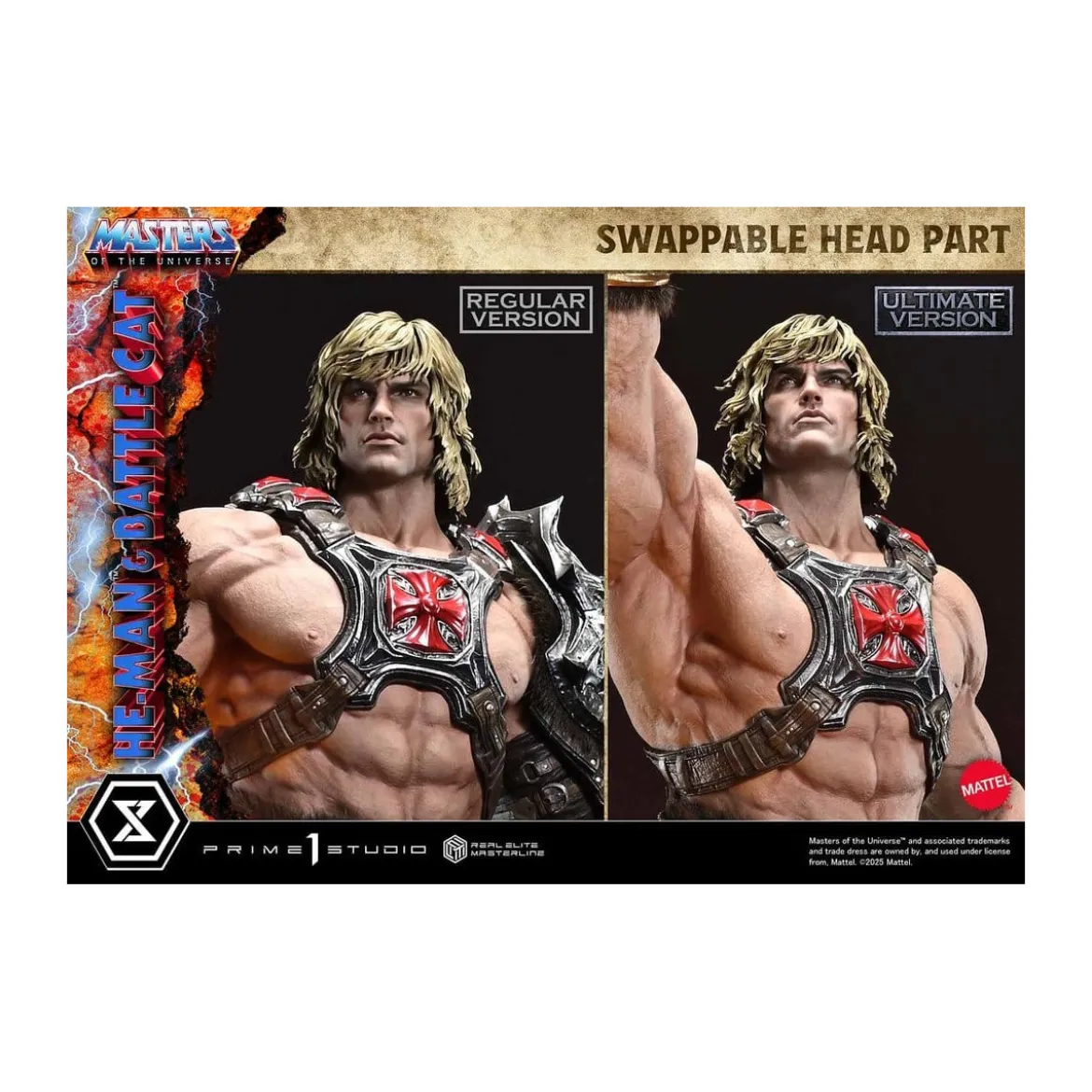 Prime 1 Studio - Masters of the Universe - He-Man & Battle Cat Ultimate Bonus Version - Real Elite Masterline Series 1/4