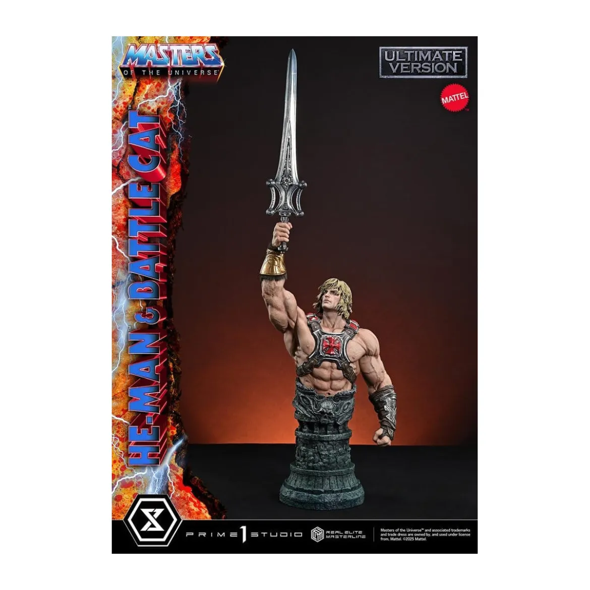 Prime 1 Studio - Masters of the Universe - He-Man & Battle Cat Ultimate Bonus Version - Real Elite Masterline Series 1/4