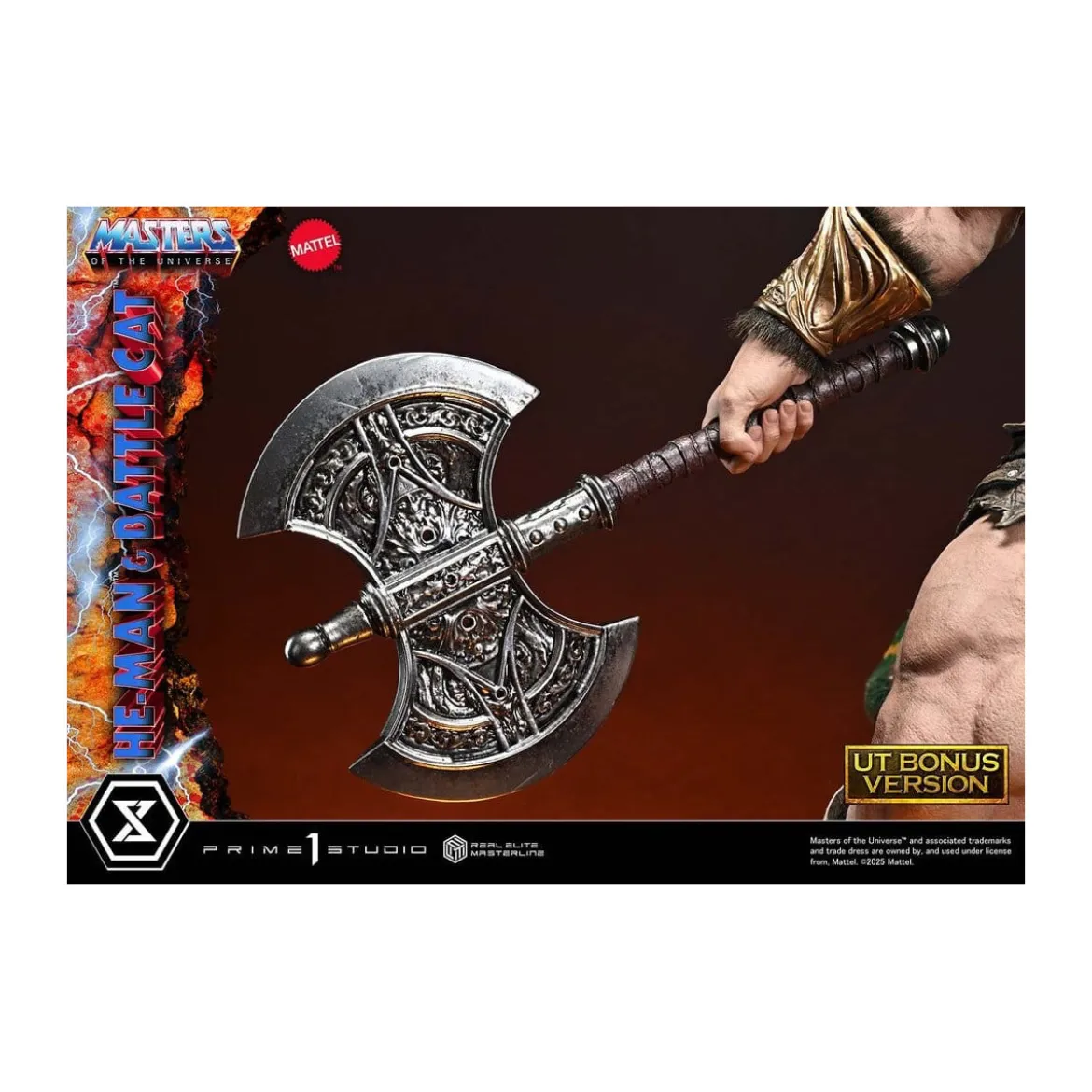 Prime 1 Studio - Masters of the Universe - He-Man & Battle Cat Ultimate Bonus Version - Real Elite Masterline Series 1/4