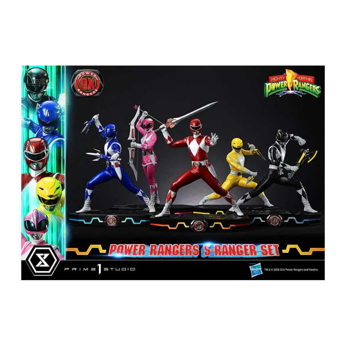 Prime 1 Studio - Mighty Morphin Power Rangers Premium Masterline Set de 5 statuettes 1/4 Deluxe Version Bonus