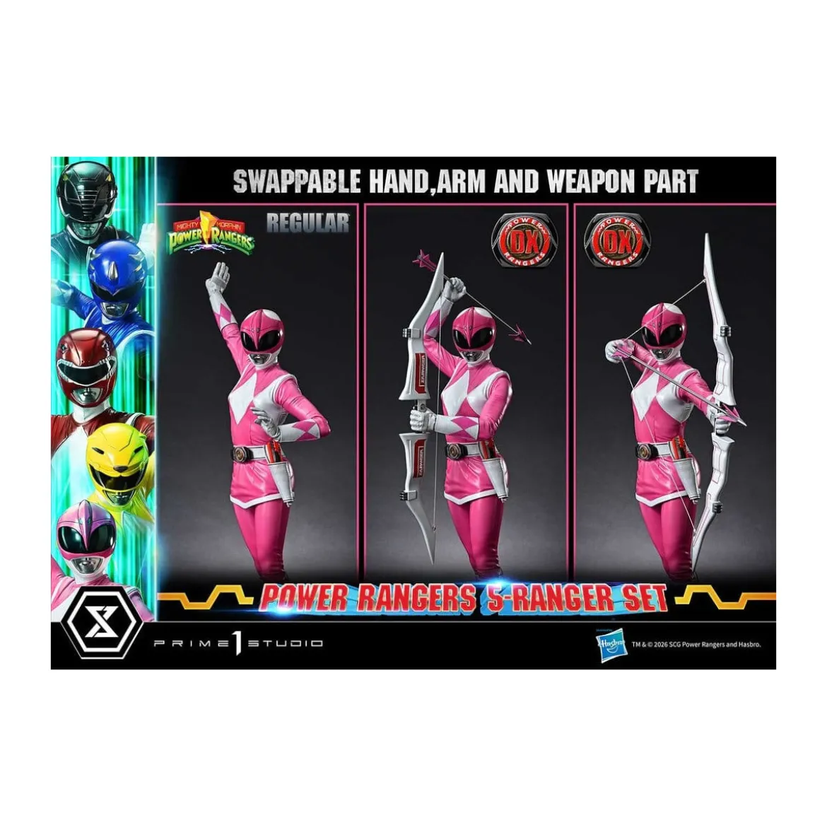 Prime 1 Studio - Mighty Morphin Power Rangers Premium Masterline Set de 5 statuettes 1/4 Deluxe Version Bonus