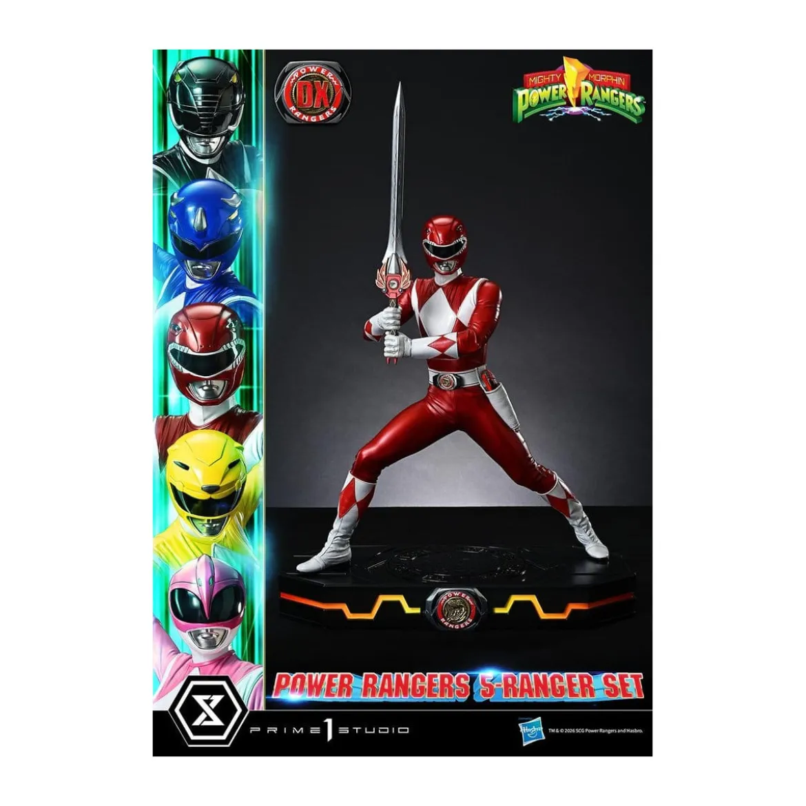 Prime 1 Studio - Mighty Morphin Power Rangers Premium Masterline Set de 5 statuettes 1/4 Deluxe Version Bonus
