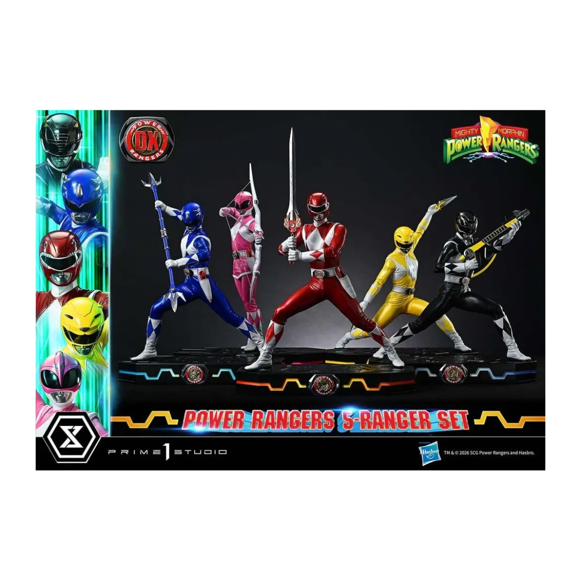 Prime 1 Studio - Mighty Morphin Power Rangers Premium Masterline Set de 5 statuettes 1/4 Deluxe Version Bonus