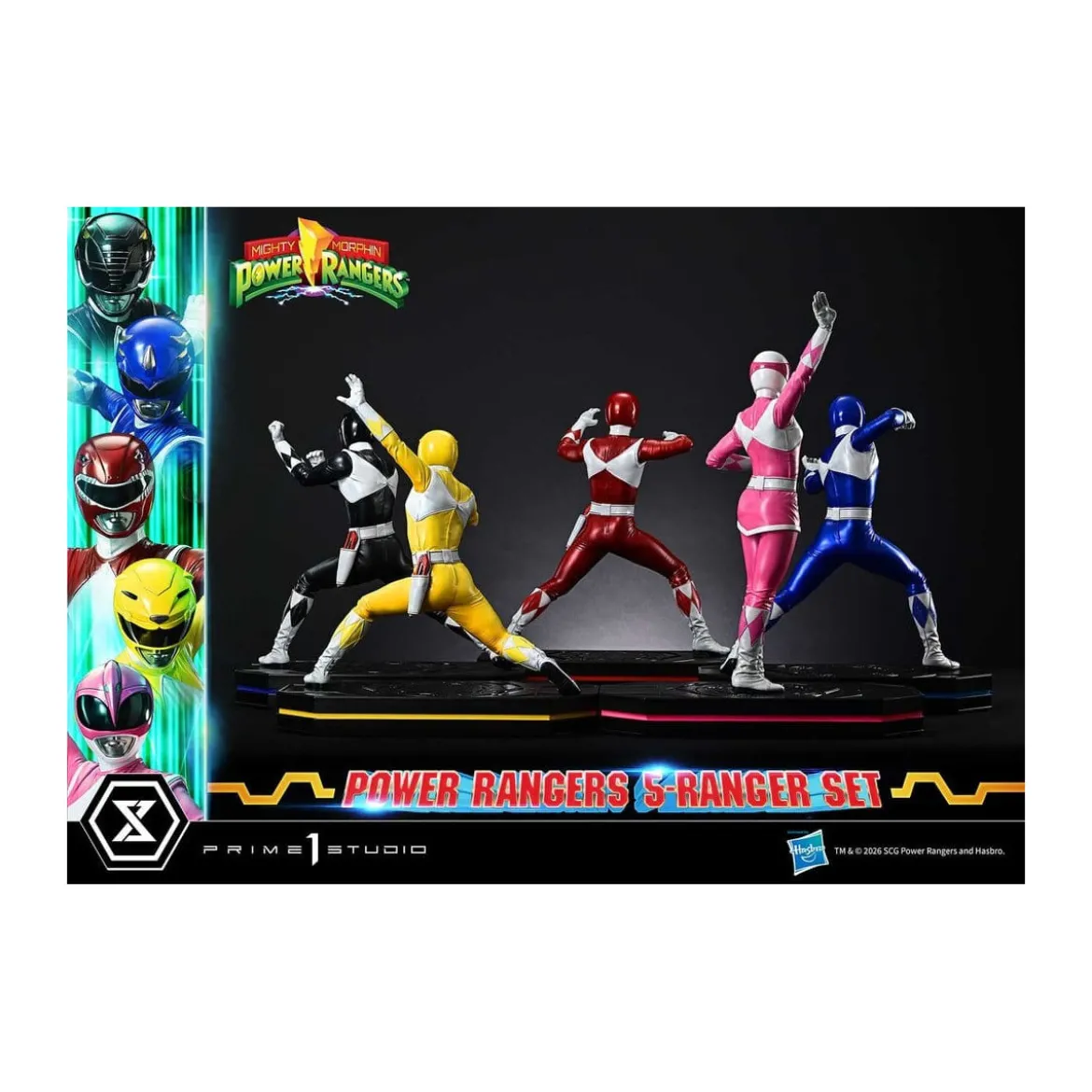 Prime 1 Studio - Mighty Morphin Power Rangers Premium Masterline Set de 5 statuettes 1/4 Deluxe Version Bonus