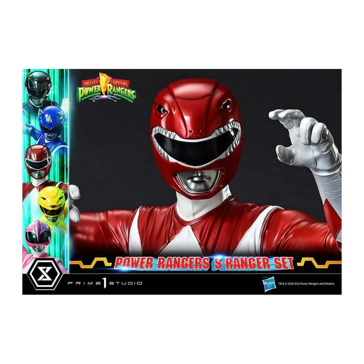 Prime 1 Studio - Mighty Morphin Power Rangers Premium Masterline Set de 5 statuettes 1/4 Deluxe Version Bonus