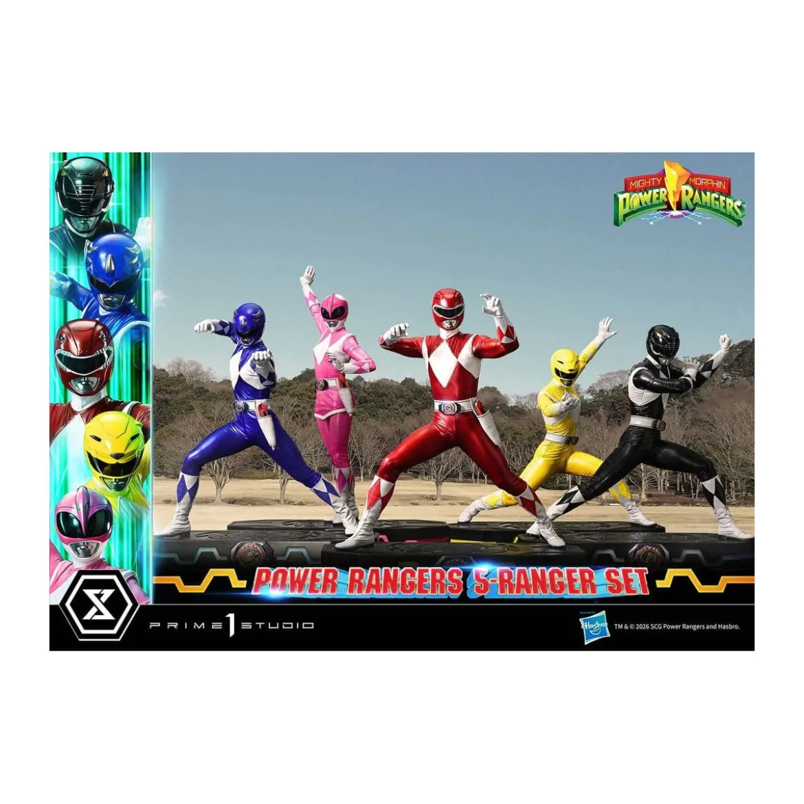 Prime 1 Studio - Mighty Morphin Power Rangers Premium Masterline Set de 5 statuettes 1/4 Deluxe Version Bonus