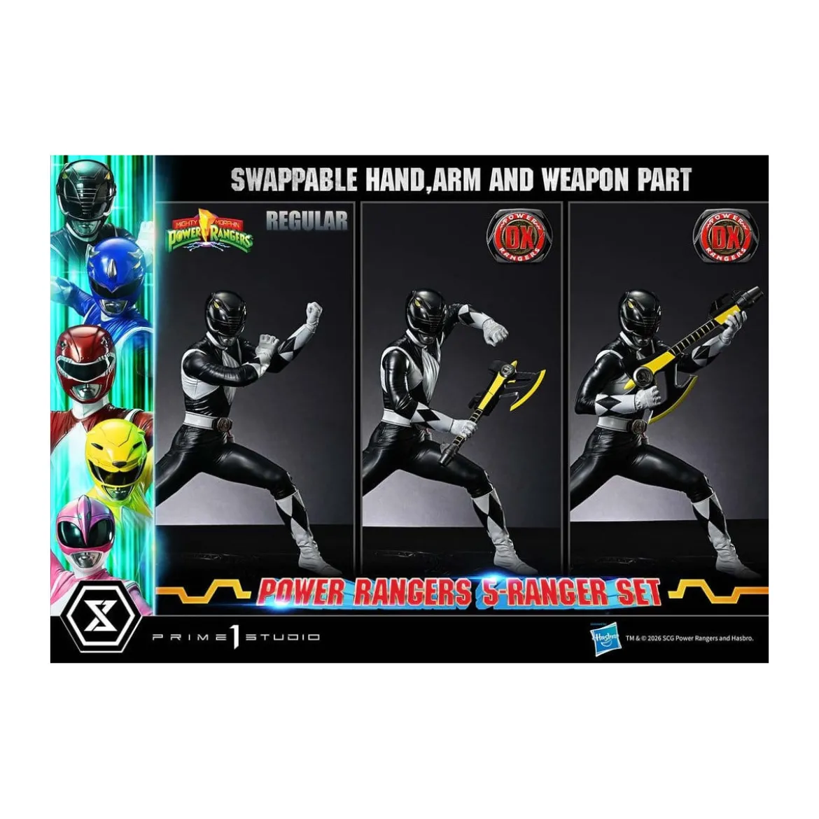 Prime 1 Studio - Mighty Morphin Power Rangers Premium Masterline Set de 5 statuettes 1/4 Deluxe Version Bonus