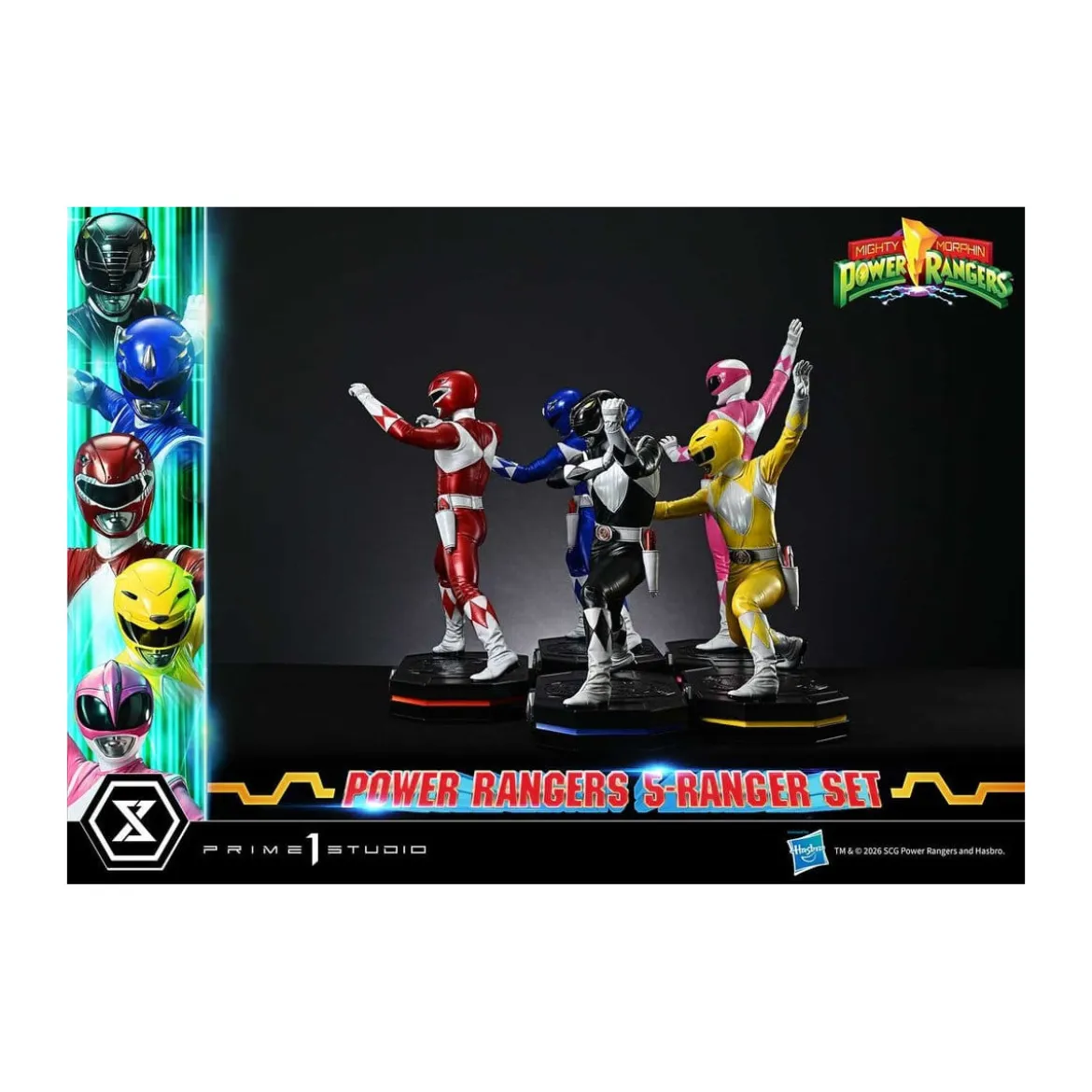 Prime 1 Studio - Mighty Morphin Power Rangers Premium Masterline Set de 5 statuettes 1/4 Deluxe Version Bonus