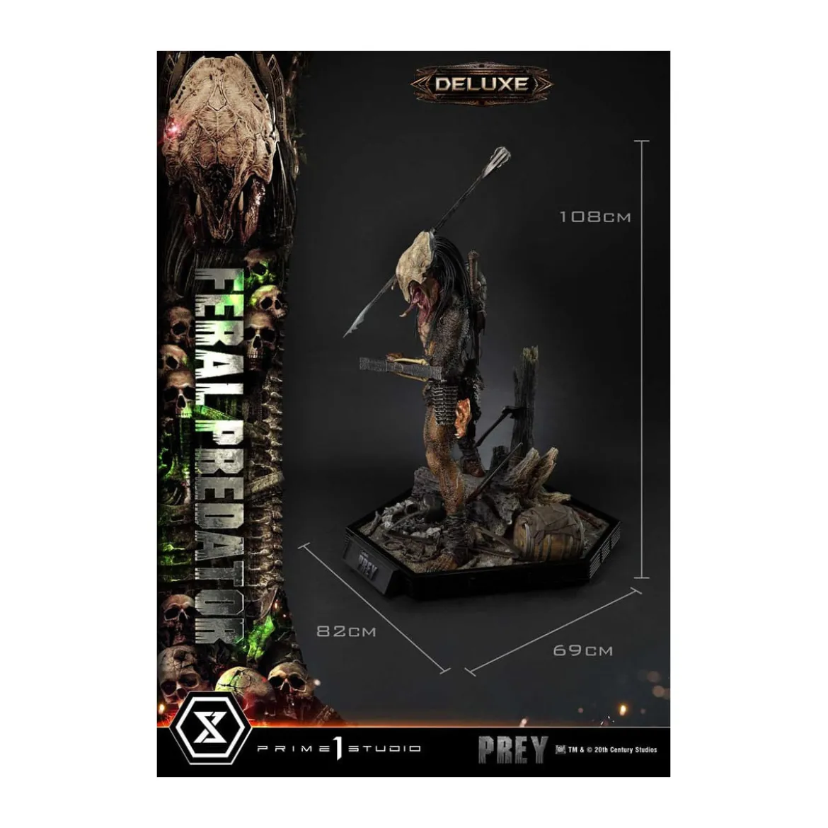 Prime 1 Studio - Prey - Feral Predator Deluxe Bonus Version Museum Masterline Series 1/3