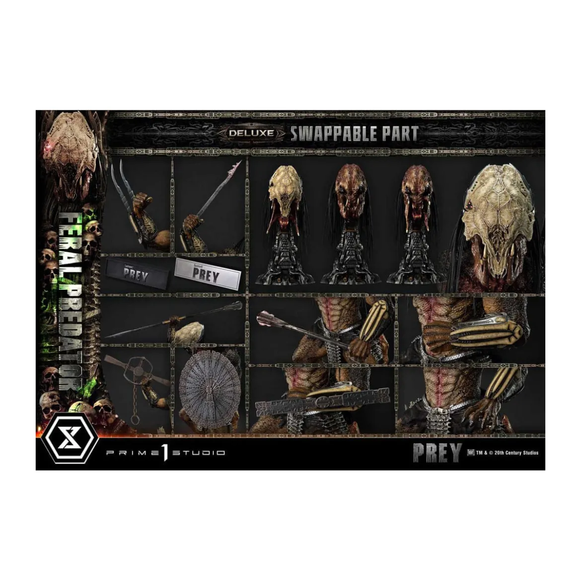 Prime 1 Studio - Prey - Feral Predator Deluxe Bonus Version Museum Masterline Series 1/3