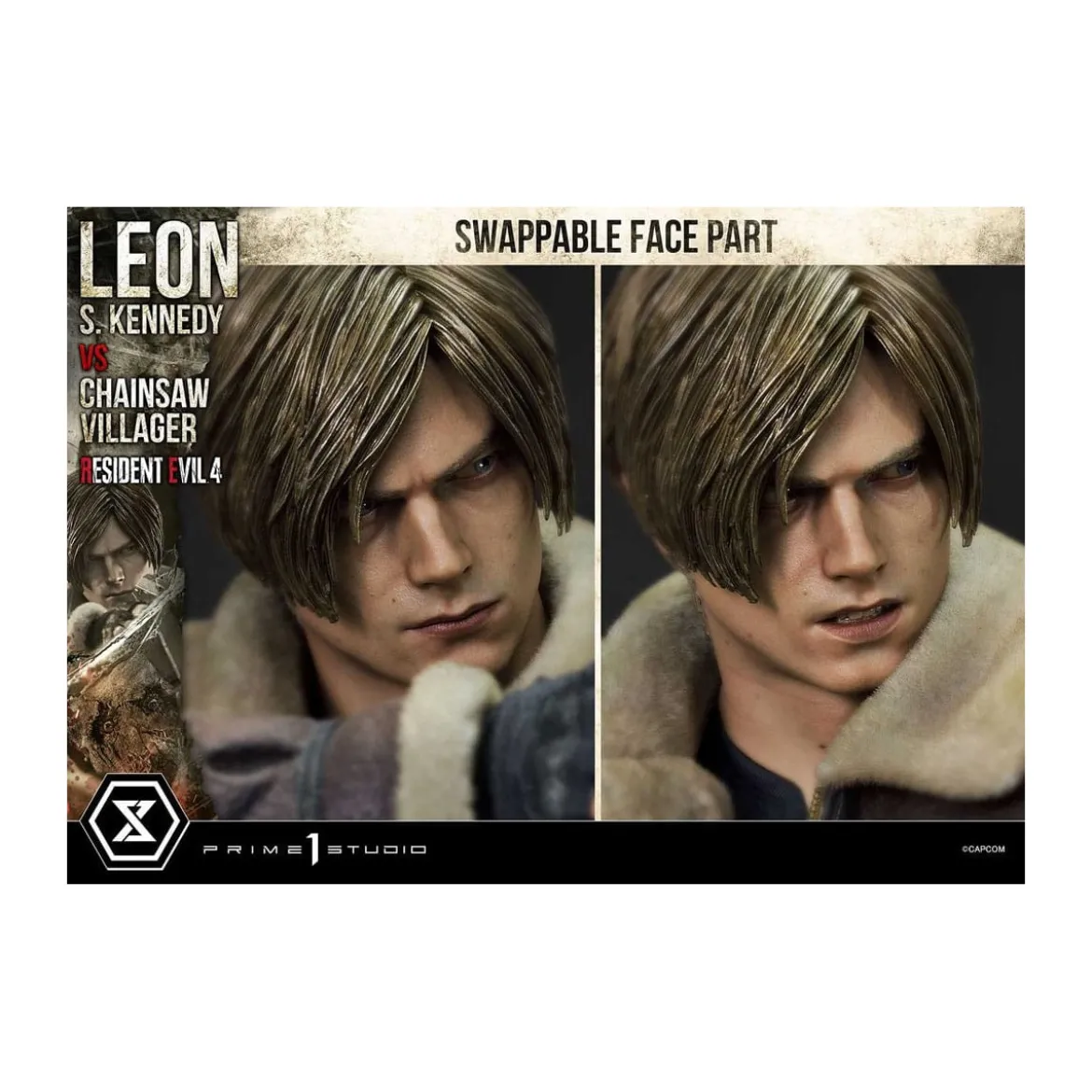 Prime 1 Studio - Resident Evil 4 Leon S. Kennedy vs. Chainsaw Villager Bonus Ver. - Ultimate Premium Masterline Series 1/4