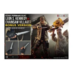 Prime 1 Studio - Resident Evil 4 Leon S. Kennedy vs. Chainsaw Villager Bonus Ver. - Ultimate Premium Masterline Series 1/4