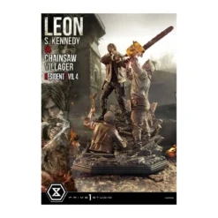 Prime 1 Studio - Resident Evil 4 Leon S. Kennedy vs. Chainsaw Villager Bonus Ver. - Ultimate Premium Masterline Series 1/4