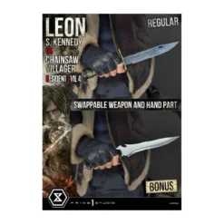 Prime 1 Studio - Resident Evil 4 Leon S. Kennedy vs. Chainsaw Villager Bonus Ver. - Ultimate Premium Masterline Series 1/4