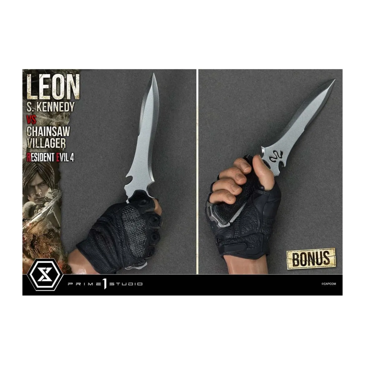 Prime 1 Studio - Resident Evil 4 Leon S. Kennedy vs. Chainsaw Villager Bonus Ver. - Ultimate Premium Masterline Series 1/4
