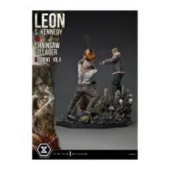 Prime 1 Studio - Resident Evil 4 Leon S. Kennedy vs. Chainsaw Villager Bonus Ver. - Ultimate Premium Masterline Series 1/4