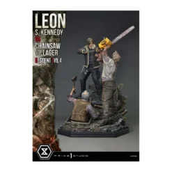 Prime 1 Studio - Resident Evil 4 Leon S. Kennedy vs. Chainsaw Villager Bonus Ver. - Ultimate Premium Masterline Series 1/4