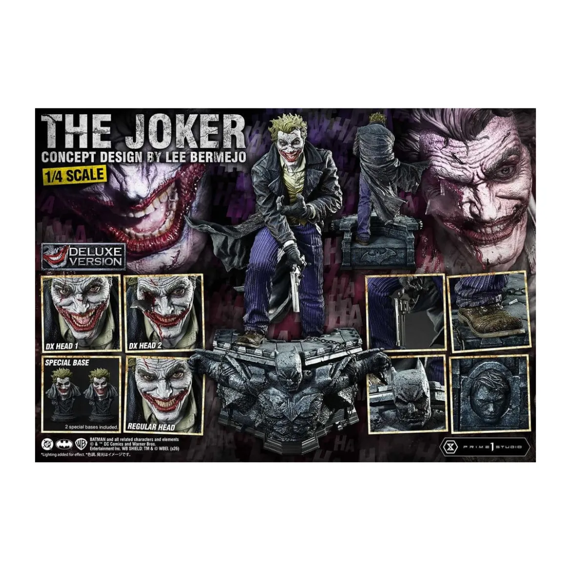 Prime 1 Studio - The Joker (Concept Design by Lee Bermejo) DX Bonus Version - Ultimate Premium Masterline Series 1/4