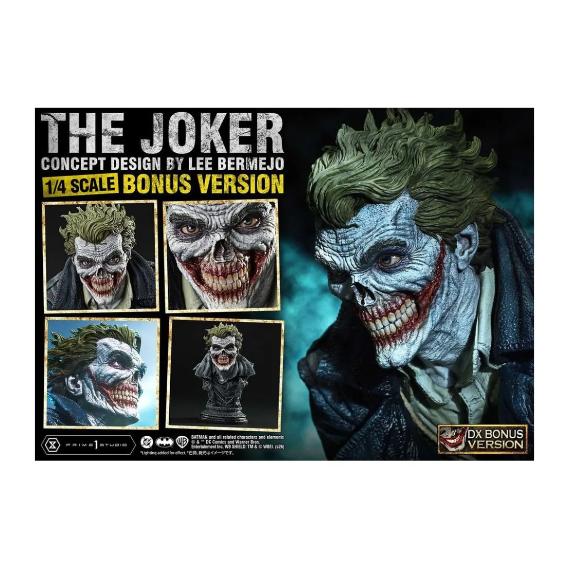 Prime 1 Studio - The Joker (Concept Design by Lee Bermejo) DX Bonus Version - Ultimate Premium Masterline Series 1/4