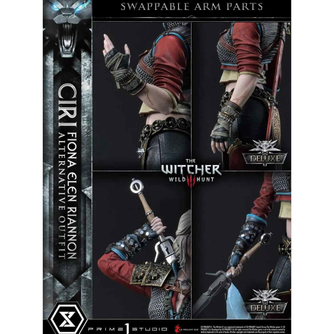 Prime 1 Studio - The Witcher 3: Wild Hunt - Ciri Fiona Elen Riannon Alternative Outfit DX Bonus Version Premium Masterline 1/4