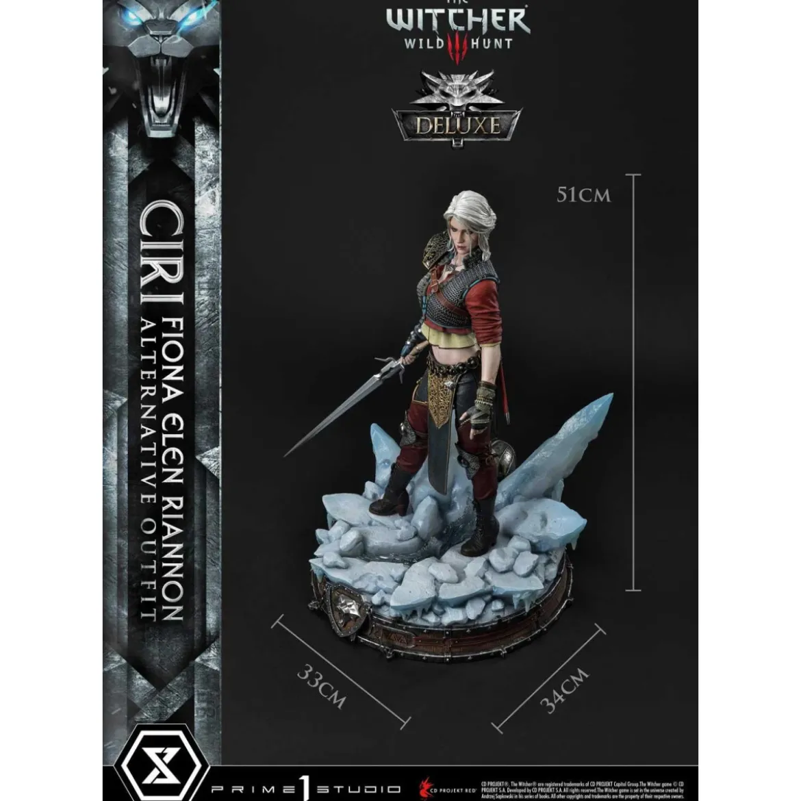 Prime 1 Studio - The Witcher 3: Wild Hunt - Ciri Fiona Elen Riannon Alternative Outfit DX Bonus Version Premium Masterline 1/4