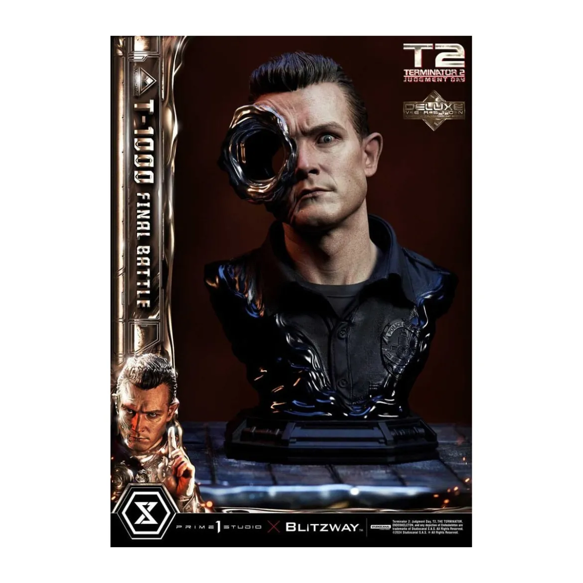 Prime 1 - Terminator 2 Judgment Day T-1000 Final Battle Deluxe Bonus Version - Museum Masterline Series 1/3