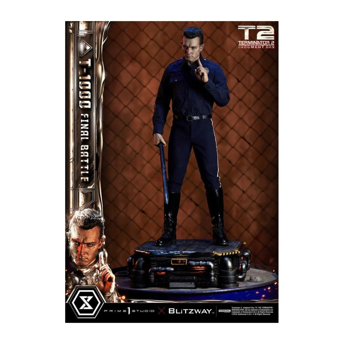 Prime 1 - Terminator 2 Judgment Day T-1000 Final Battle Deluxe Bonus Version - Museum Masterline Series 1/3