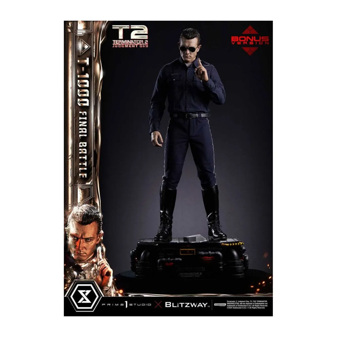 Prime 1 - Terminator 2 Judgment Day T-1000 Final Battle Deluxe Bonus Version - Museum Masterline Series 1/3