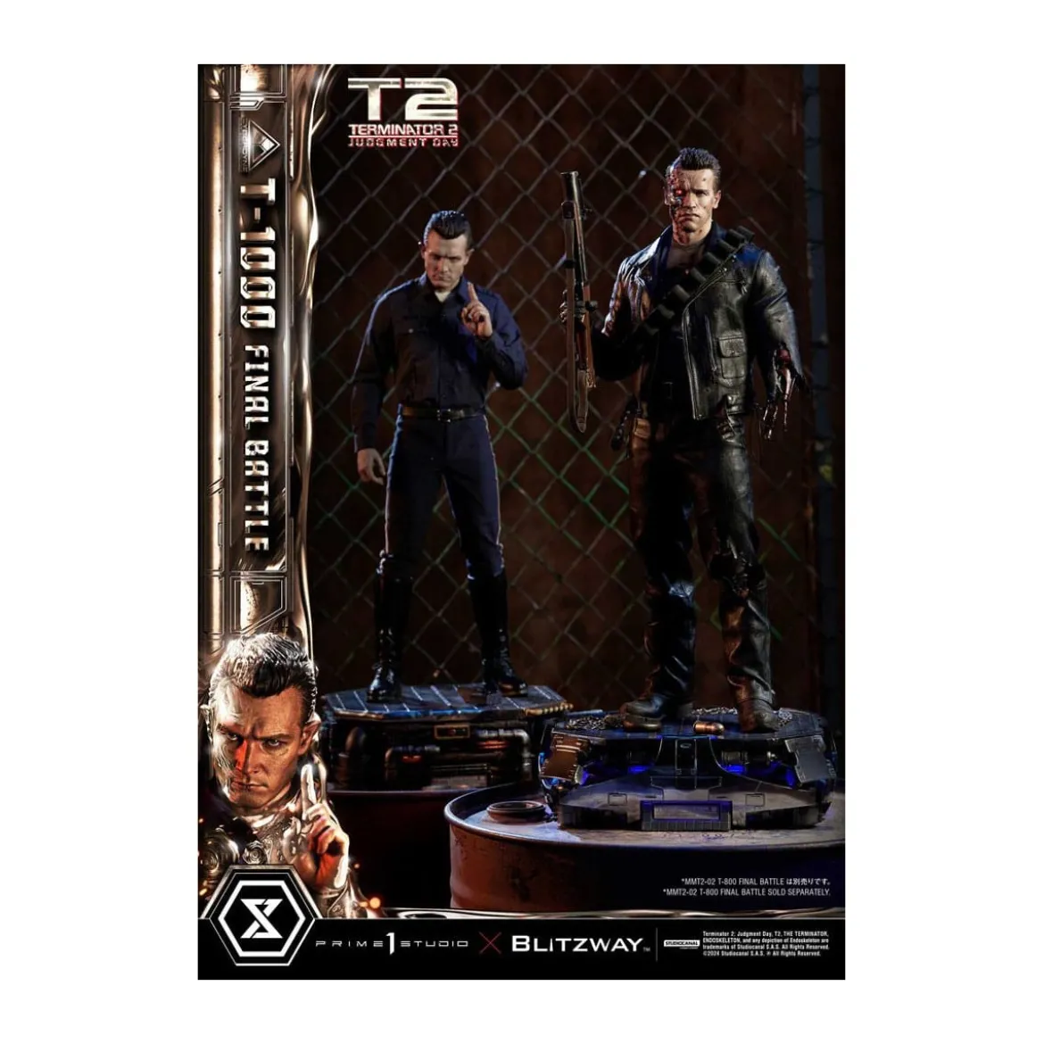 Prime 1 - Terminator 2 Judgment Day T-1000 Final Battle Deluxe Bonus Version - Museum Masterline Series 1/3
