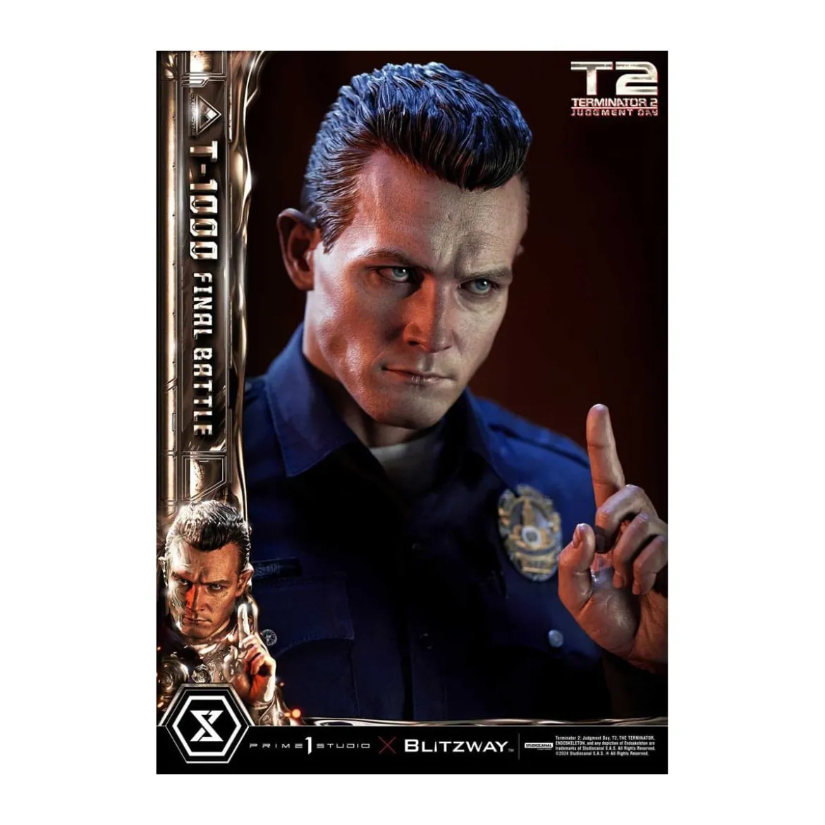 Prime 1 - Terminator 2 Judgment Day T-1000 Final Battle Deluxe Bonus Version - Museum Masterline Series 1/3