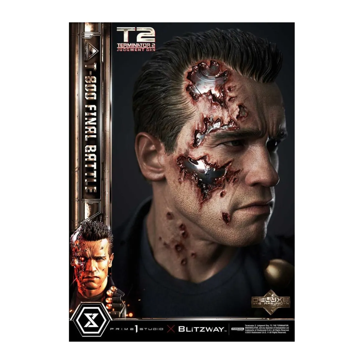 Prime 1 - Terminator 2 Judgment Day T-800 Final Battle Deluxe Bonus Version - Museum Masterline Series 1/3