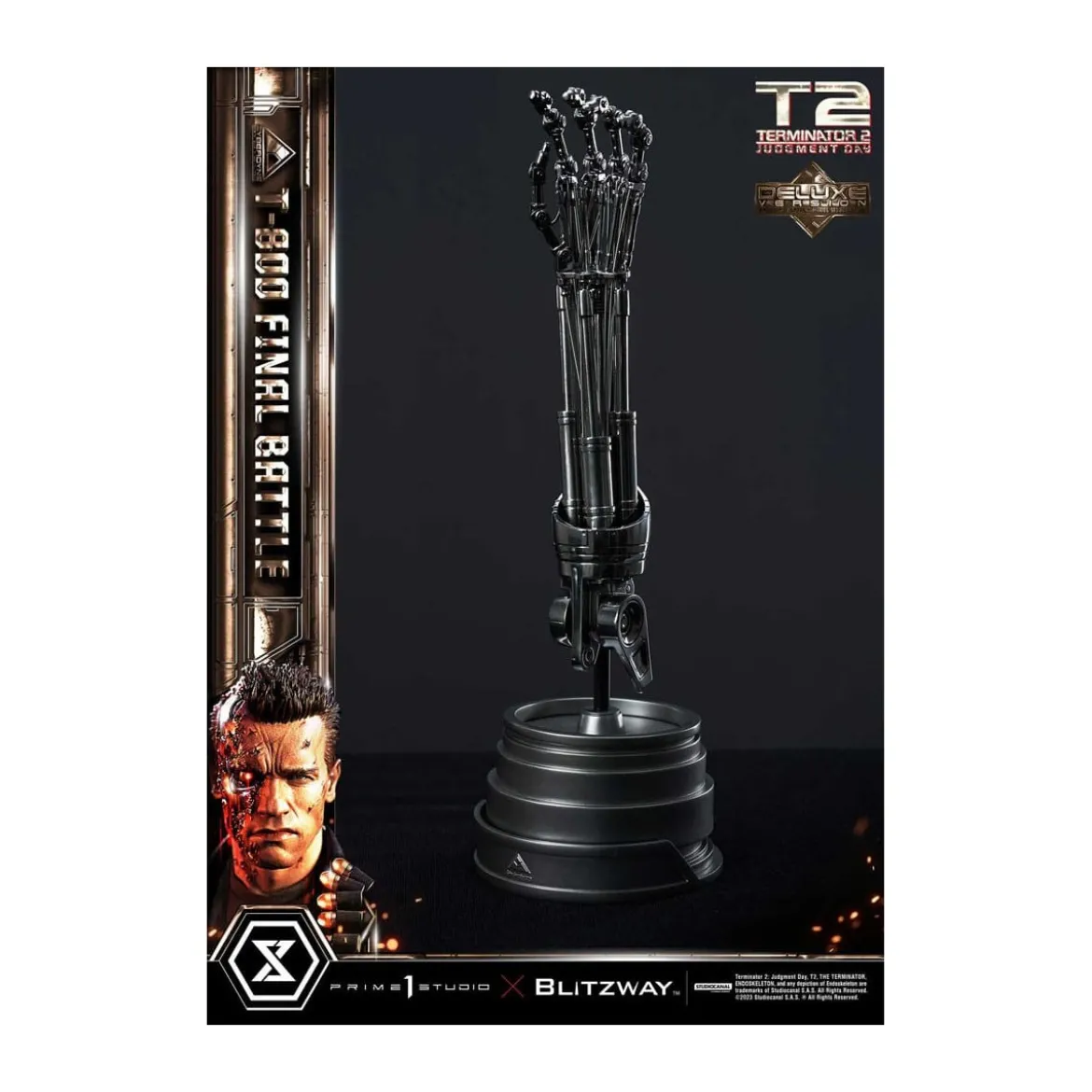 Prime 1 - Terminator 2 Judgment Day T-800 Final Battle Deluxe Bonus Version - Museum Masterline Series 1/3