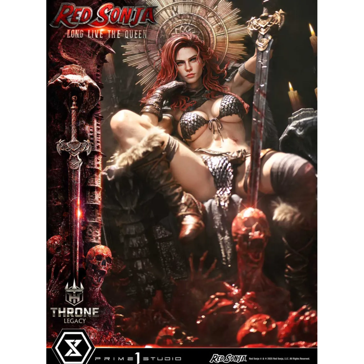 Prime 1 Throne Legacy Red Sonja Red Sonja : Long Live the Queen Bonus Version
