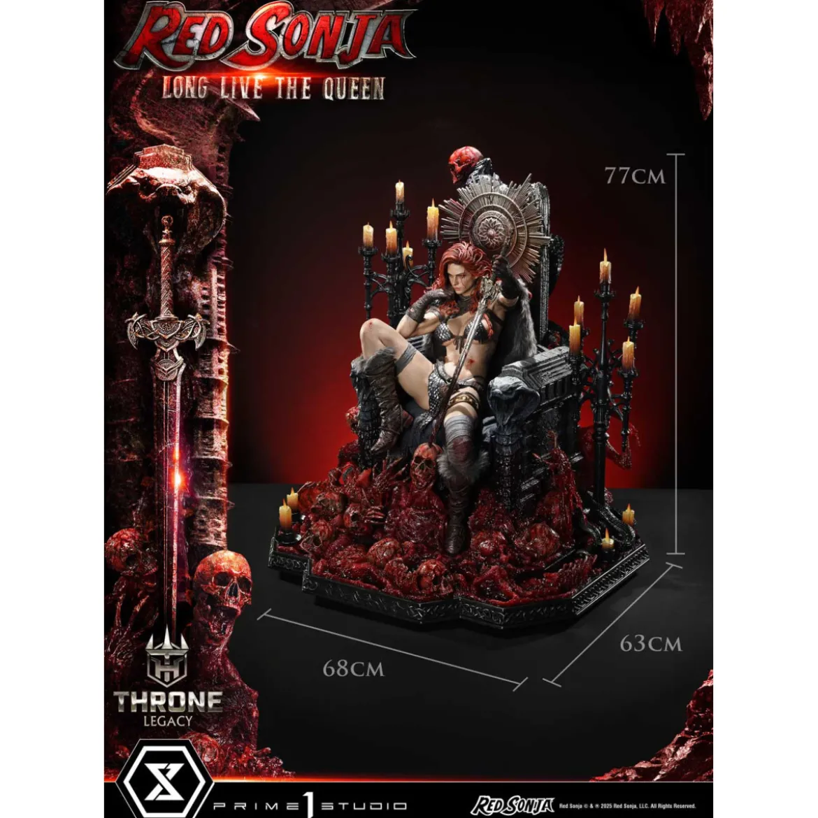 Prime 1 Throne Legacy Red Sonja Red Sonja : Long Live the Queen Bonus Version