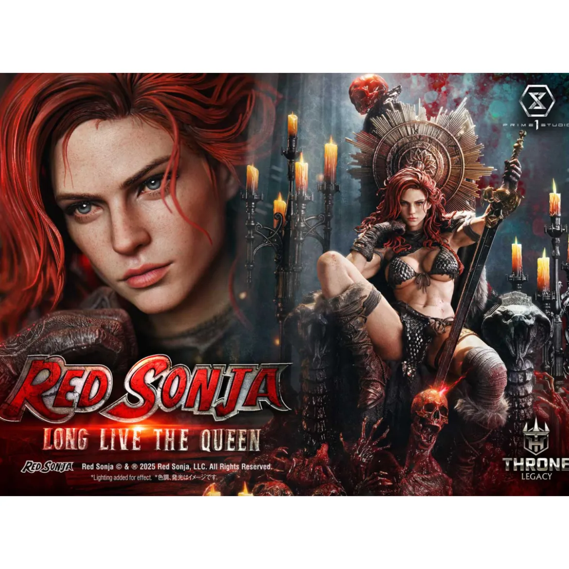 Prime 1 Throne Legacy Red Sonja Red Sonja : Long Live the Queen Bonus Version