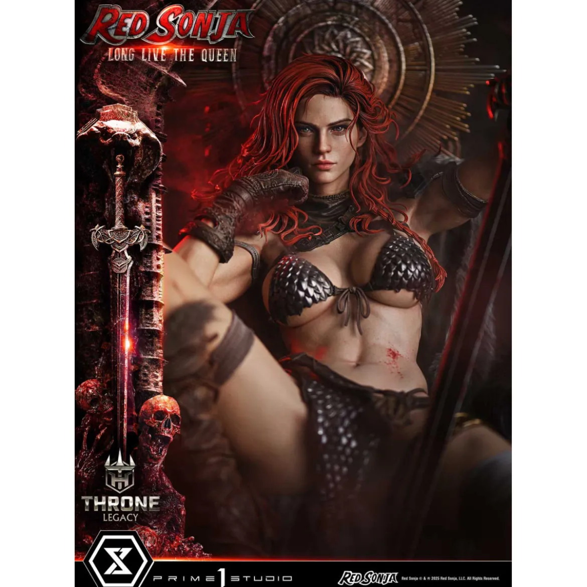 Prime 1 Throne Legacy Red Sonja Red Sonja : Long Live the Queen Bonus Version